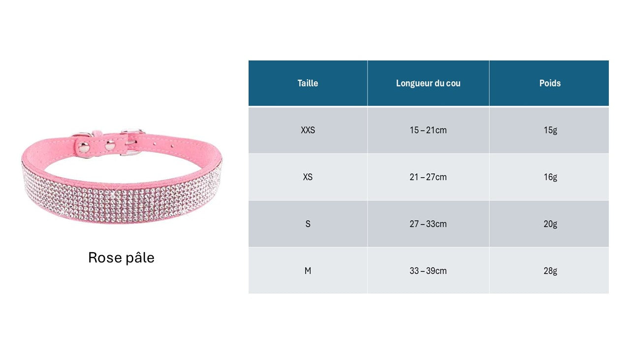 Collier chien | Bijoux cristaux diamant