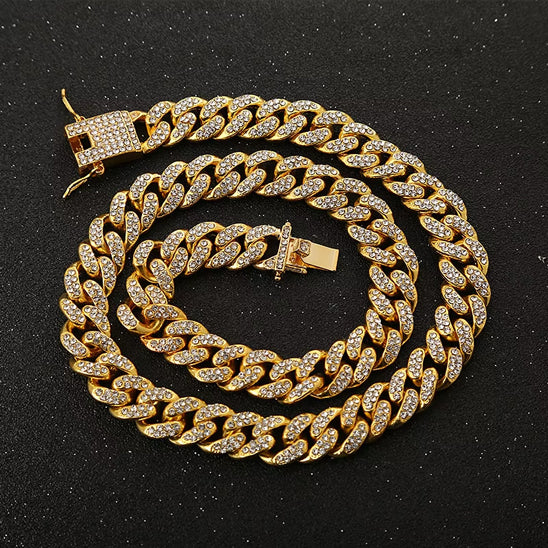 collier chien cubain bijoux maillons diamants ecuritaire chaine solide or